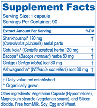 Load image into Gallery viewer, Ayush Herbs, Bacopa Plus 90 Capsules