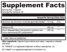 Load image into Gallery viewer, XYMOGEN®, Berberine with InSea2® 60 Capsules