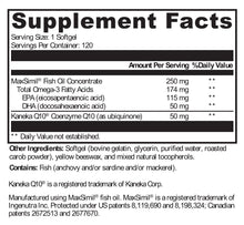 Load image into Gallery viewer, XYMOGEN®, CoQmax™ Omega 50 mg 120 Softgels