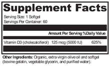 Load image into Gallery viewer, XYMOGEN®, D3 5000 60 Softgels