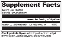 Load image into Gallery viewer, XYMOGEN®, D3 5000 90 Softgels