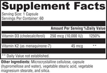 Load image into Gallery viewer, Natural Medicine for Health, D3K2 10,000 60 Capsules