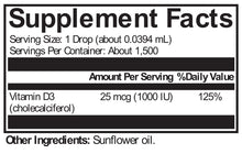 Load image into Gallery viewer, XYMOGEN®, D3 Liquid 2.03 oz.