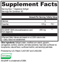 Load image into Gallery viewer, XYMOGEN®, DHA from Algae 60 Softgels