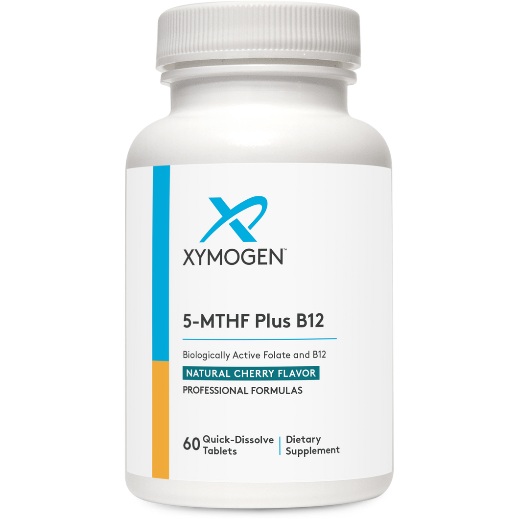 XYMOGEN®, 5-MTHF Plus B12 Cherry 60 Tablets