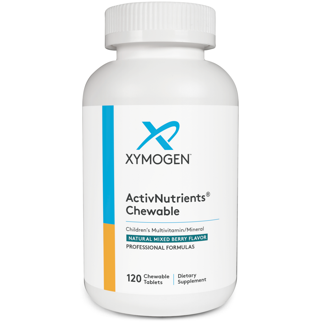 XYMOGEN®, ActivNutrients® Chewable Mixed Berry 120 Tablets