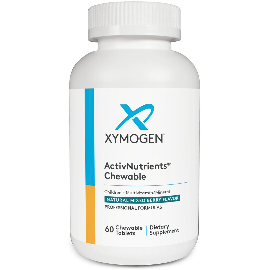 XYMOGEN®, ActivNutrients® Chewable Mixed Berry 60 Tablets