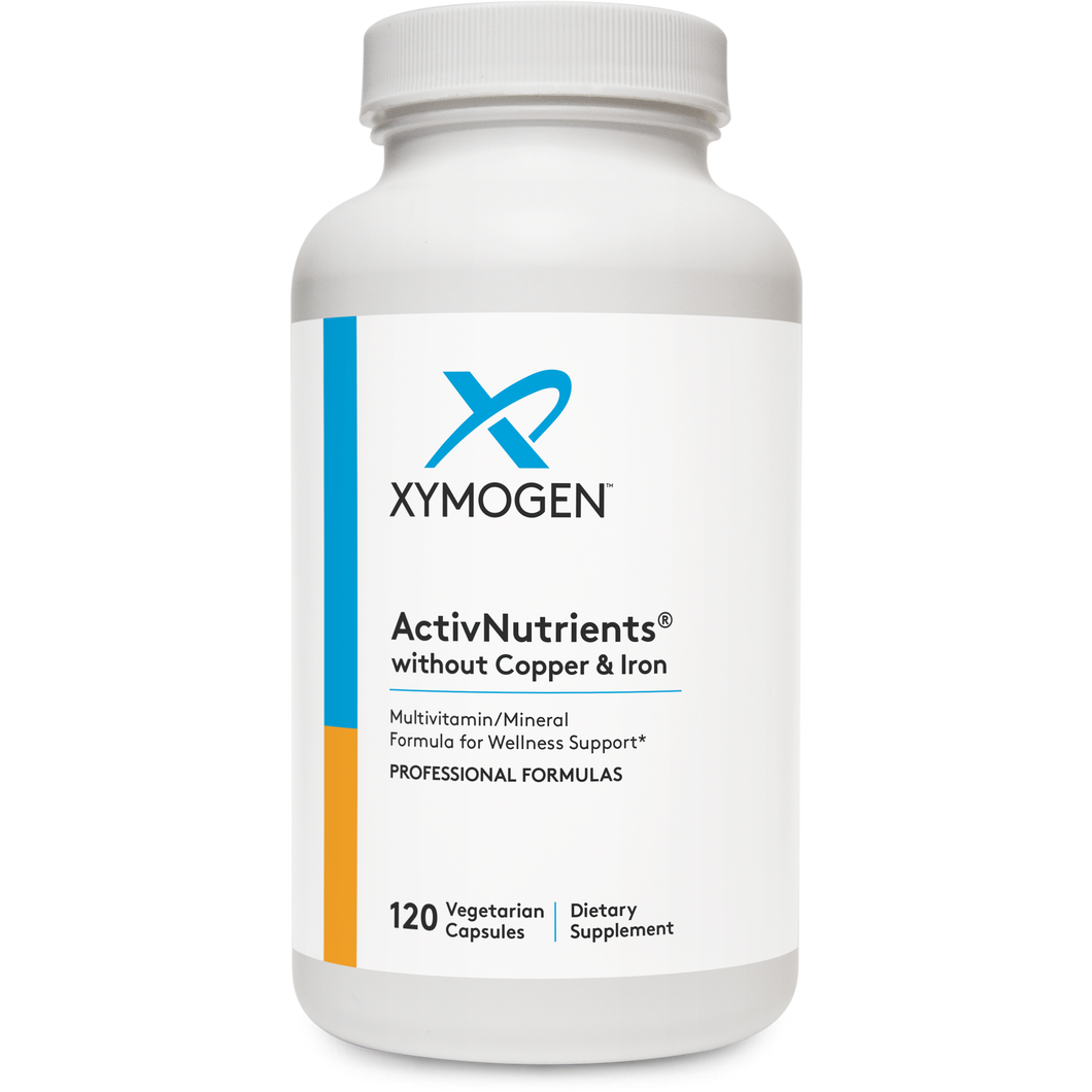 XYMOGEN®, ActivNutrients® without Copper & Iron 120 Capsules