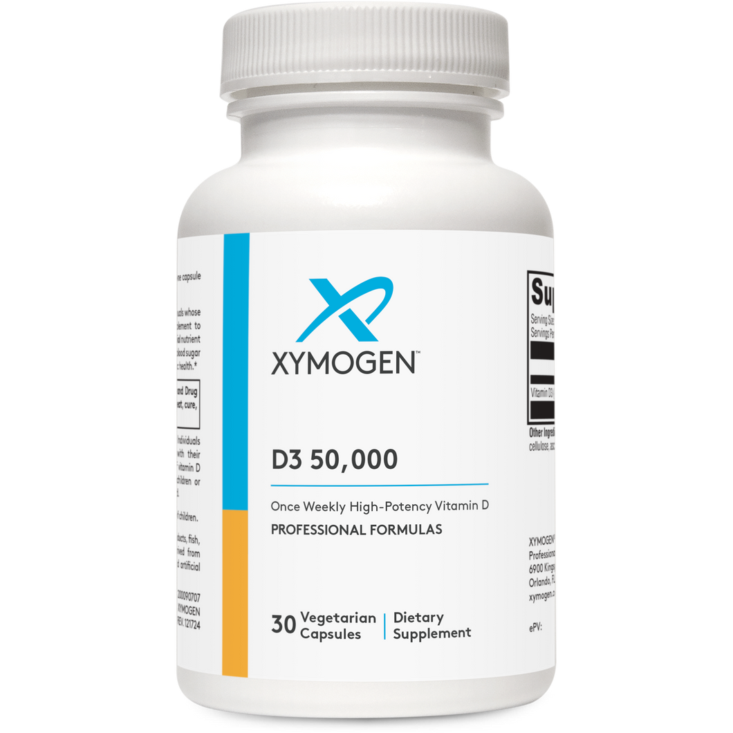 XYMOGEN®, D3 50,000 30 Capsules