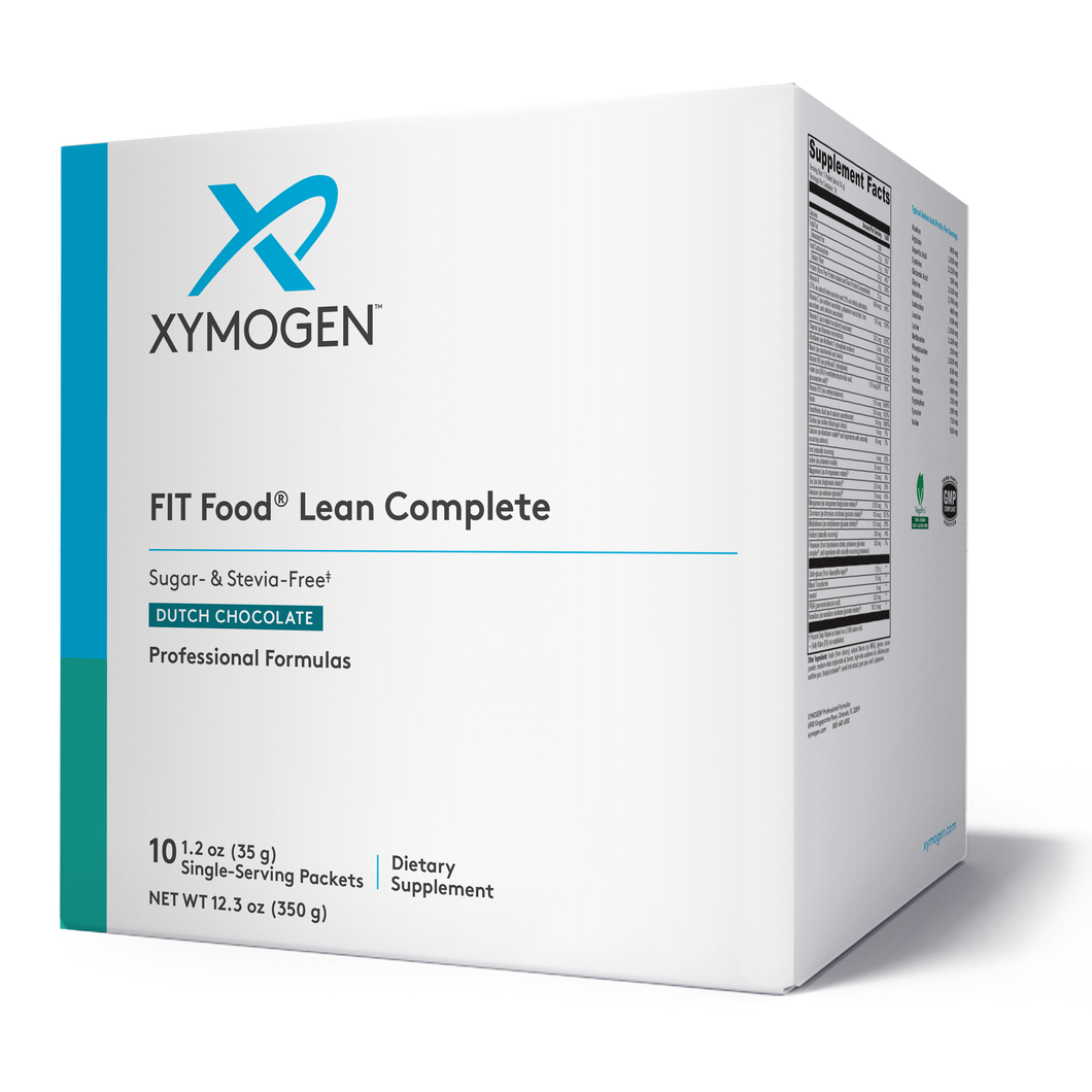 XYMOGEN®, FIT Food® Lean Complete Dutch Chocolate Sugar- & Stevia-Free 10 Servings