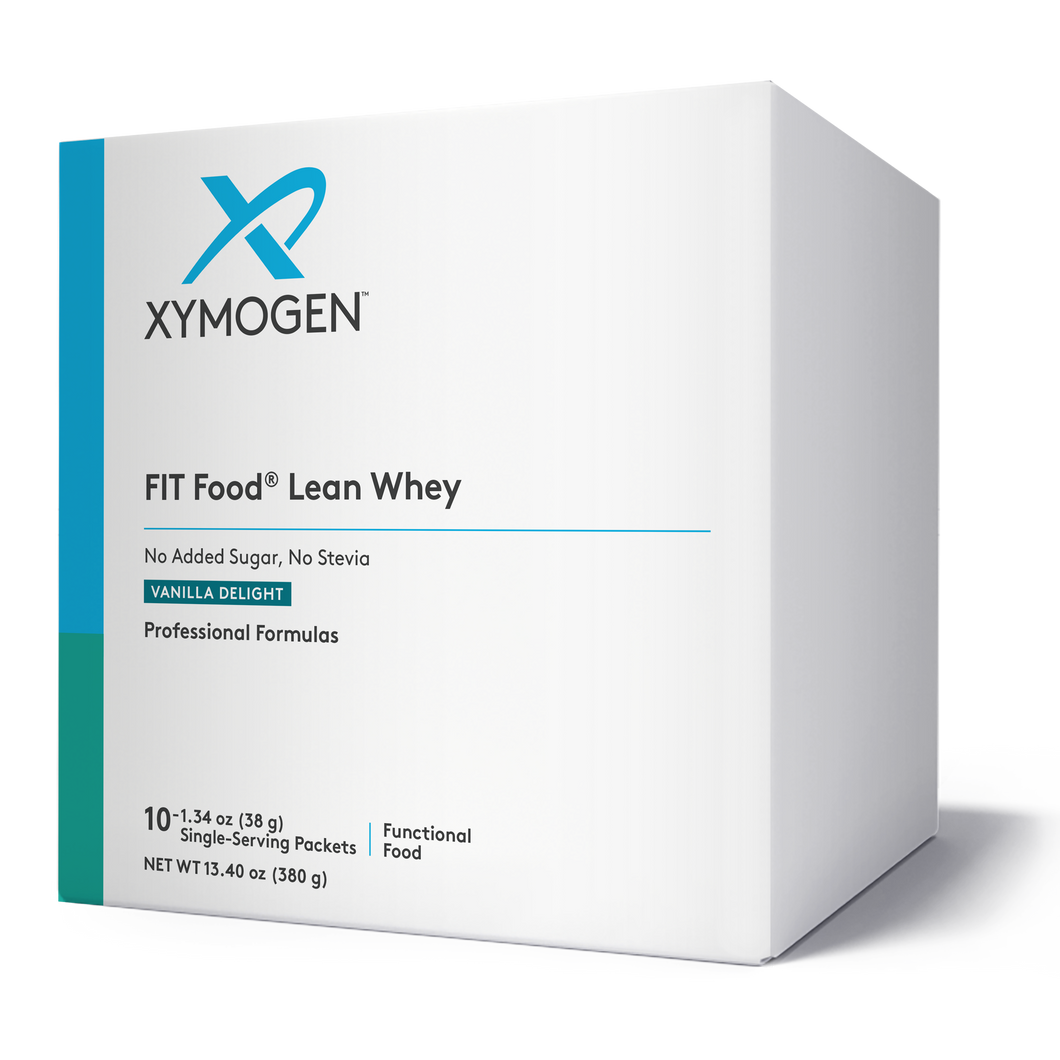 XYMOGEN®, FIT Food® Lean Whey Vanilla Delight No Added Sugar, No Stevia 10 Servings