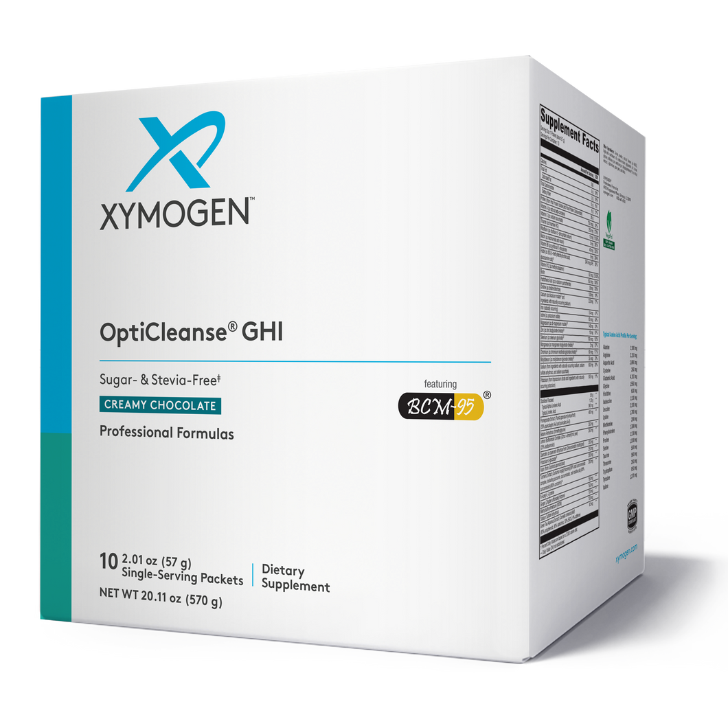 XYMOGEN®, OptiCleanse® GHI Creamy Chocolate Sugar- & Stevia-Free 10 Servings