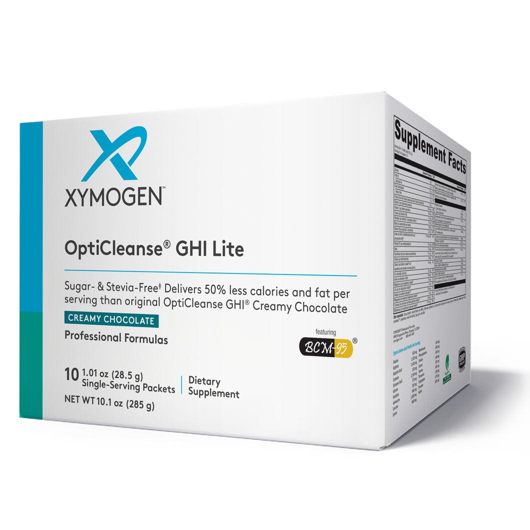 XYMOGEN®, OptiCleanse® GHI Lite Creamy Chocolate Sugar- & Stevia-Free 10 Servings