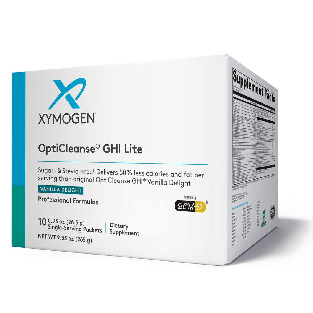 XYMOGEN®, OptiCleanse® GHI Vanilla Delight Sugar- & Stevia-Free 10 Servings