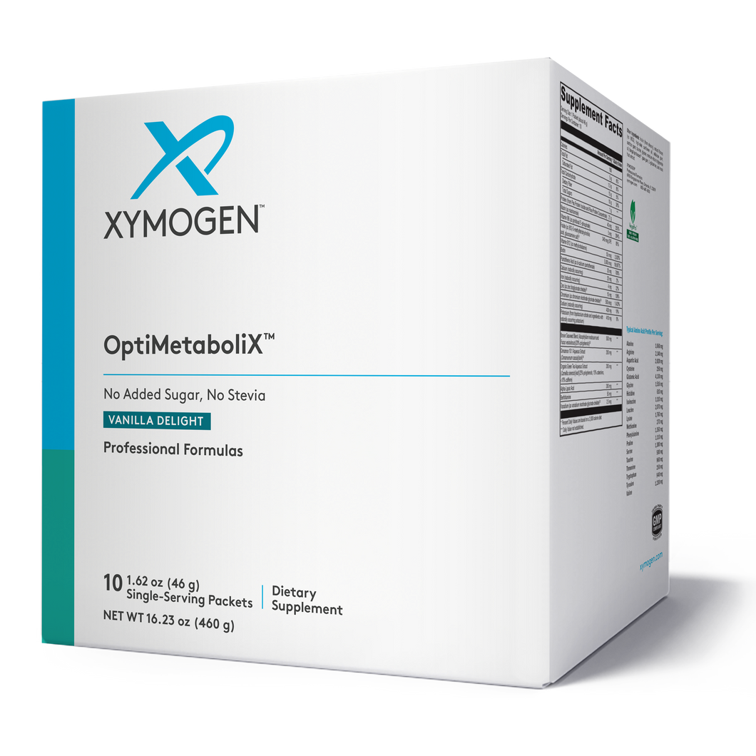 XYMOGEN®, OptiMetaboliX™ Vanilla Delight No Added Sugar, No Stevia 10 Servings