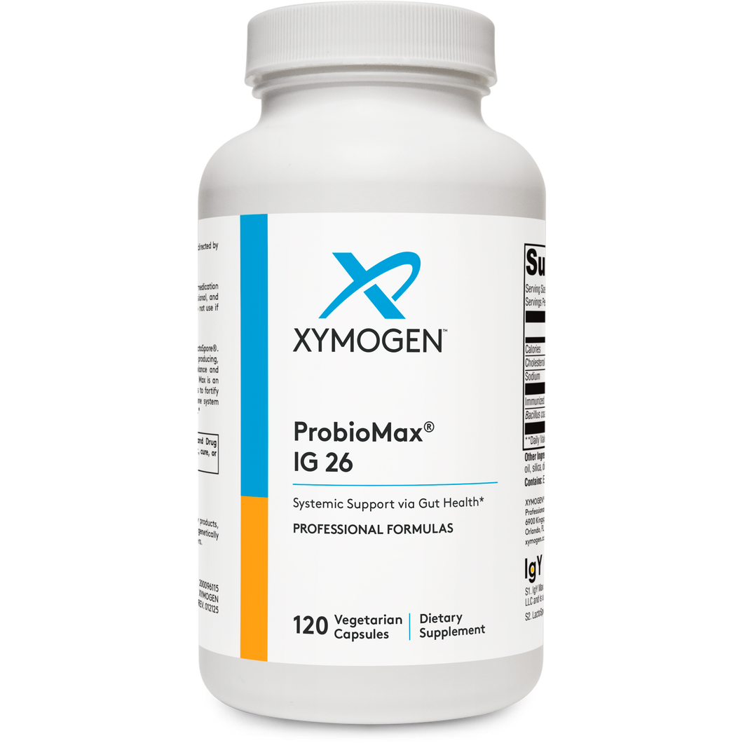 XYMOGEN®, ProbioMax® IG 26 DF 120 Capsules