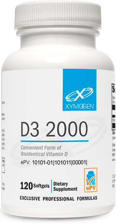 XYMOGEN®, D3 2000 120 Softgels