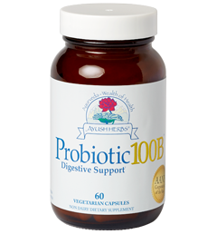 Ayush Herbs, Probiotic 100B 60 Capsules