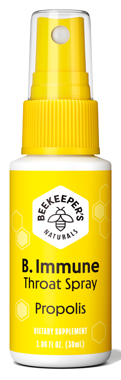BeeKeeper's Naturals, B. Immune Throat Spray Propolis 1.06 fl oz