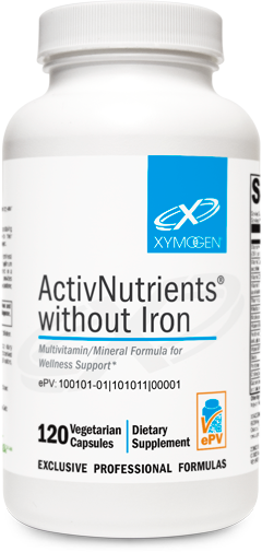 XYMOGEN®, ActivNutrients® without Iron 120 Capsules