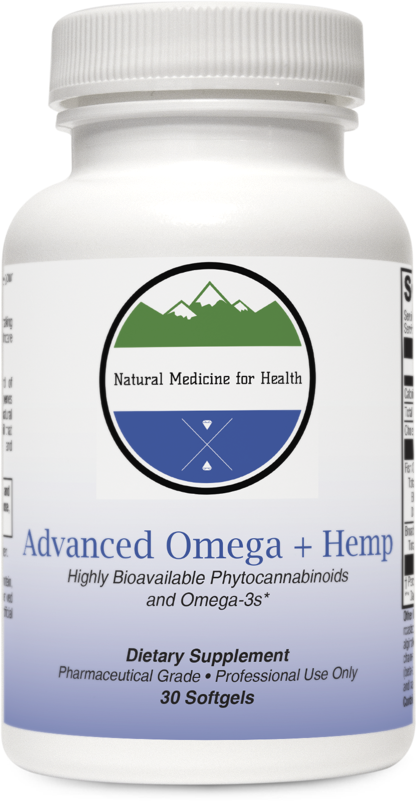 Natural Medicine for Health, Advanced Omega + Hemp 30 Softgels