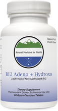 Load image into Gallery viewer, Natural Medicine for Health, B12 Adeno + Hydroxo Natural Fruit Punch Flavor 60 Tablets
