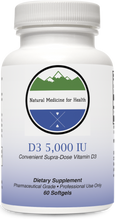 Load image into Gallery viewer, Natural Medicine for Health, D3 5000 IU 60 Softgels
