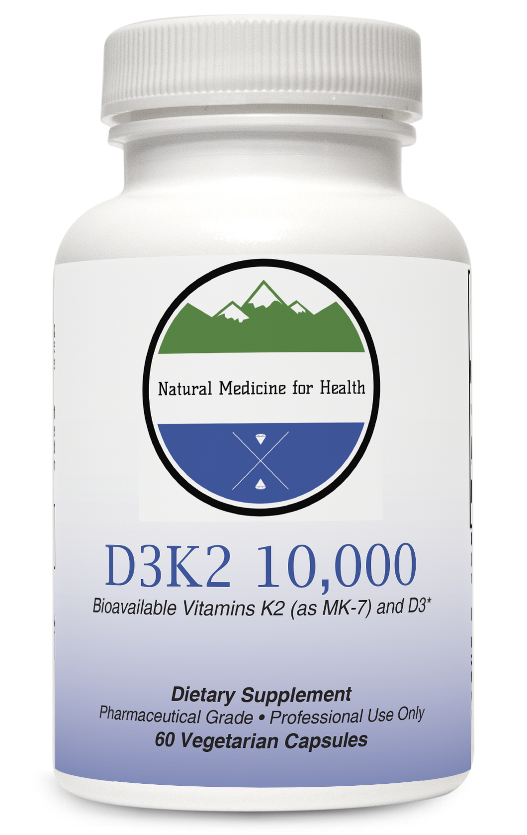 Natural Medicine for Health, D3K2 10,000 60 Capsules